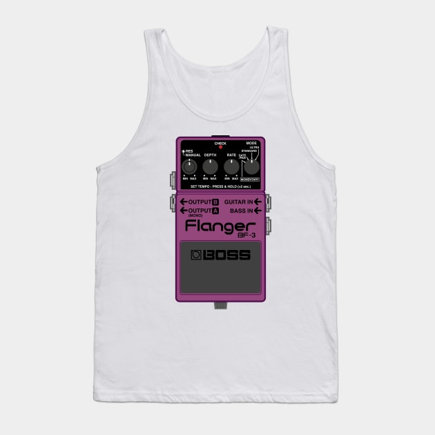 Boss BF-3 Flanger Guitar Effect Pedal Tank Top by conform